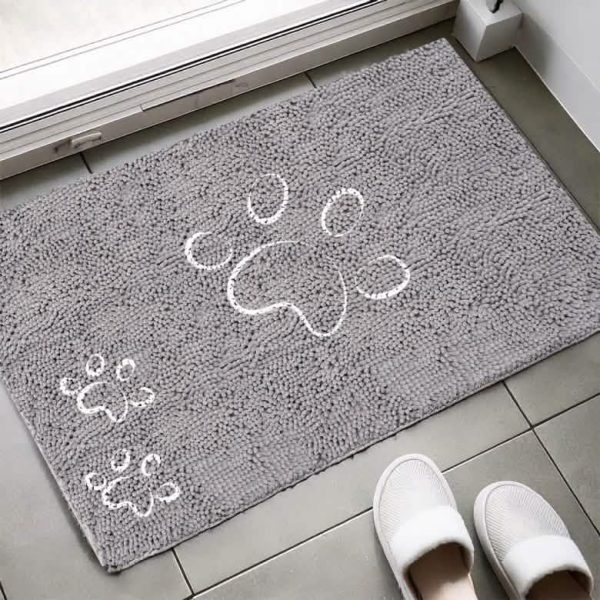 tapis brodé motif patte – tapiszenn