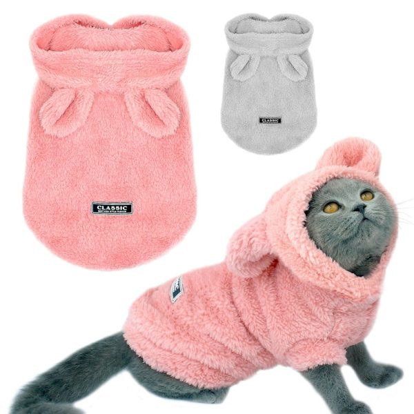 vêtements chauds pour chat en fourrure