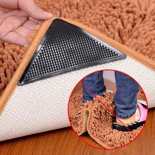 fixateurs antidérapants pour tapis – lot de 4 16 pièces | tapiszenn