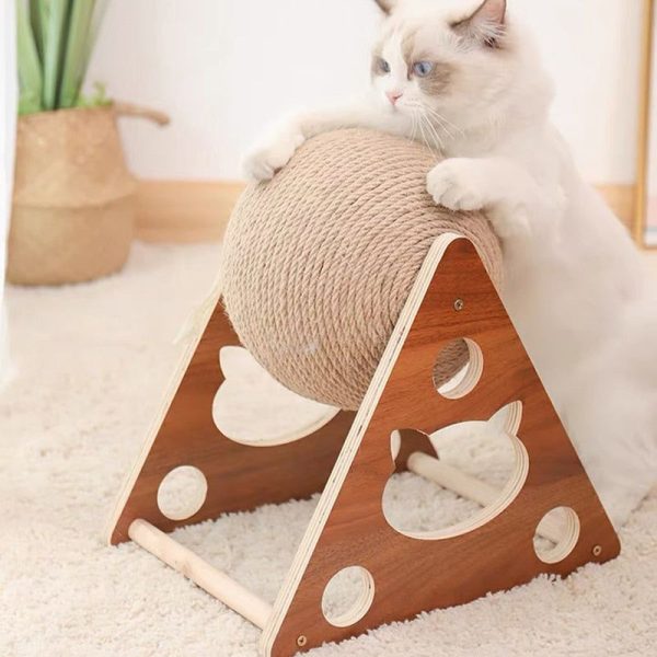 jouet griffoir interactif en sisal pour chat