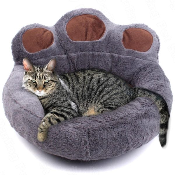 lit d'hiver chaud en peluche pour chat