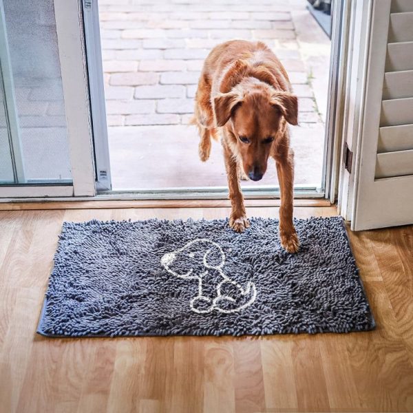 tapis brodé motif chien paresseux – tapiszenn